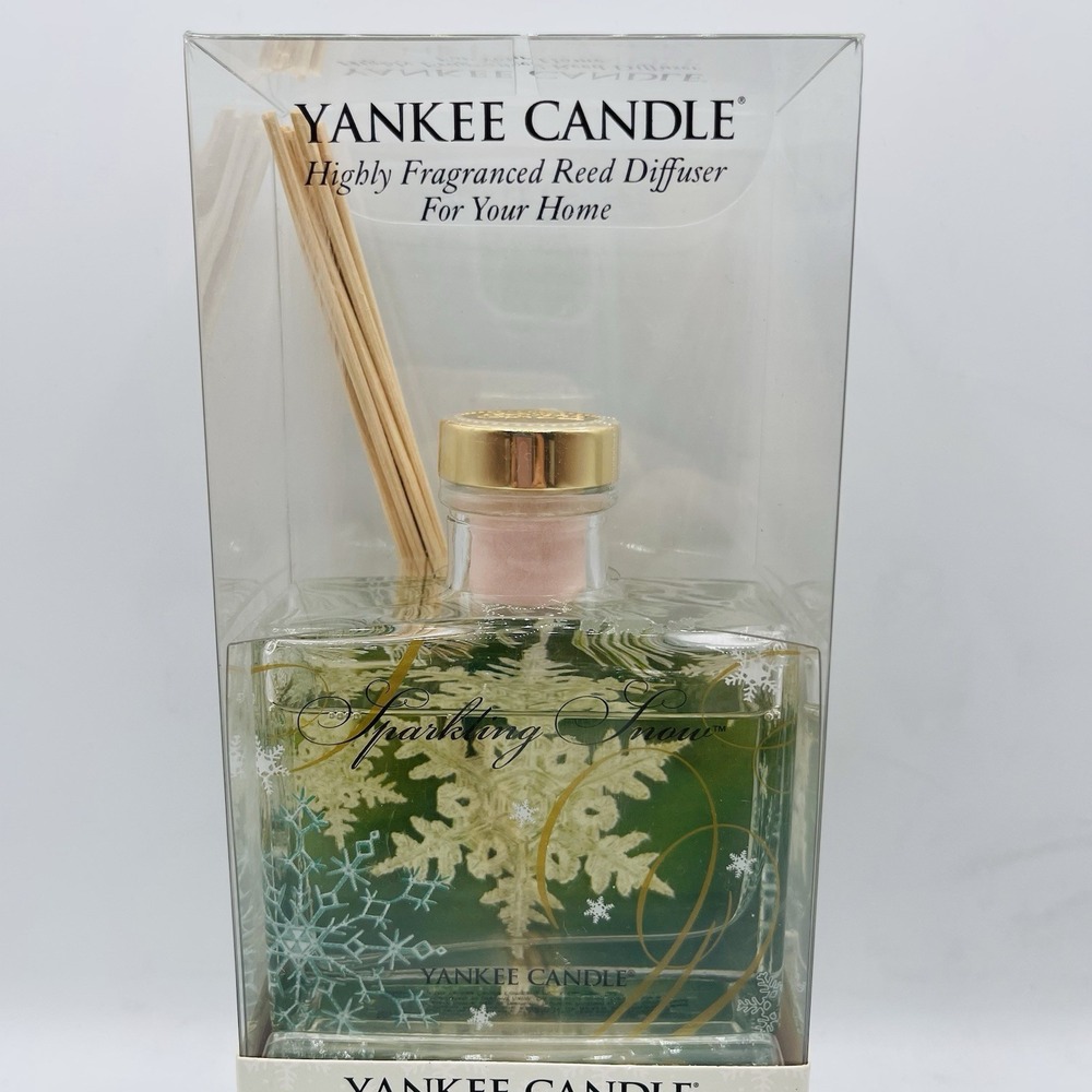 RARE YANKEE CANDLE Reed Diffuser Highly Fragranced SPARKLING SNOW 3Oz NEW SEALED